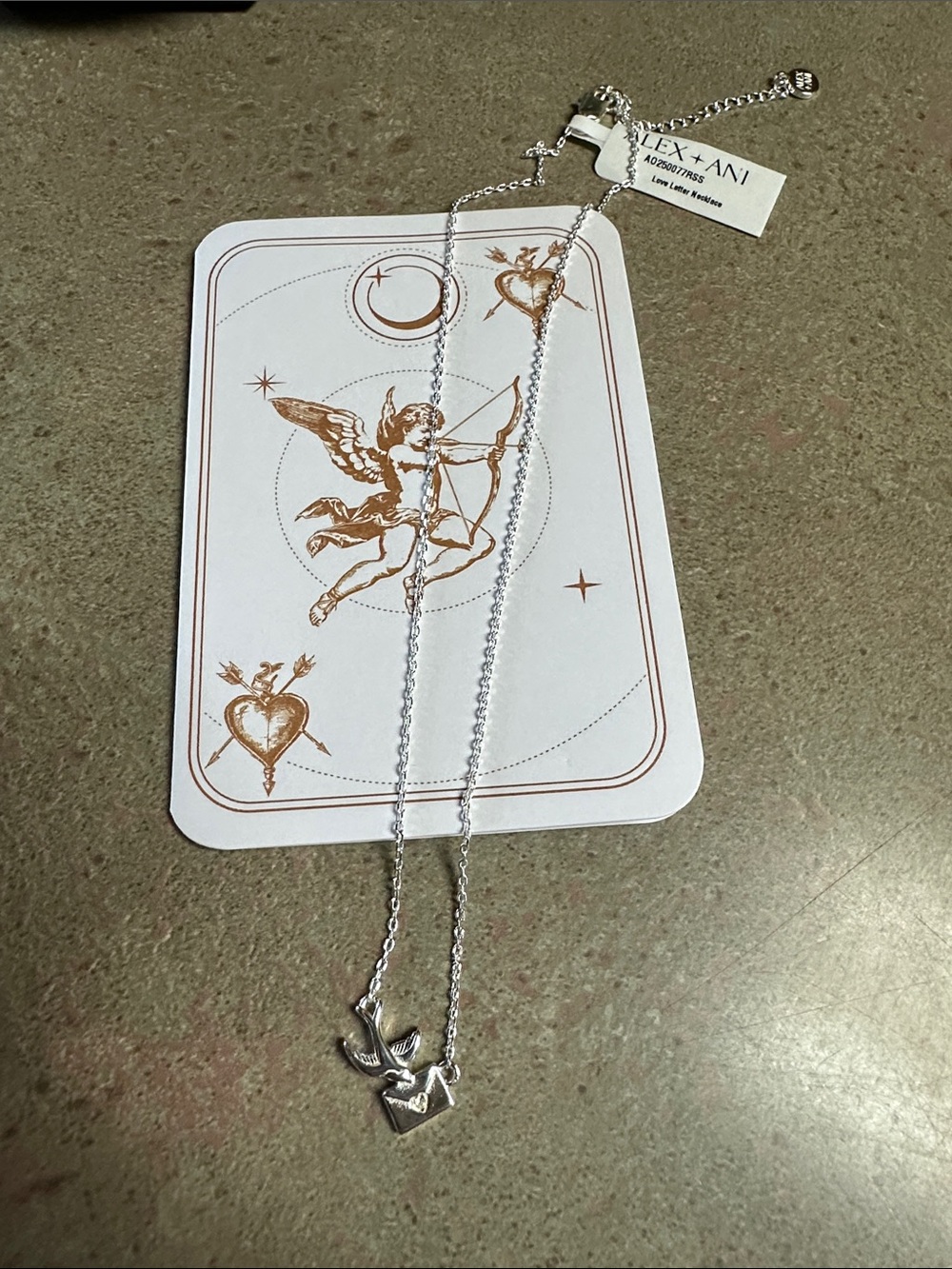 Alex and Ani Silver-Tone Love Letter Necklace 🆕